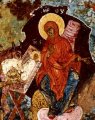 detail van 000.08777 :
Geboorte van Jezus, paneelikoon, Russisch, 19de eeuw, 10,4 x 9,5 cm