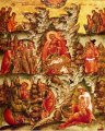 999.00381 : Geboorte van Jezus, paneelikoon, Russisch (Jaroslavl), 17de eeuw