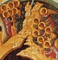 detail van 999.00372 : Geboorte van Jezus, Paneelikoon, (post-)Byzantijns, 1e helft 15(?)de eeuw, 52,5 x 40 cm