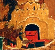 000.03607 : Geboorte van Jezus, Paneelikoon, Russisch  Novgorod, 16e eeuw, 89 x 71 cm
